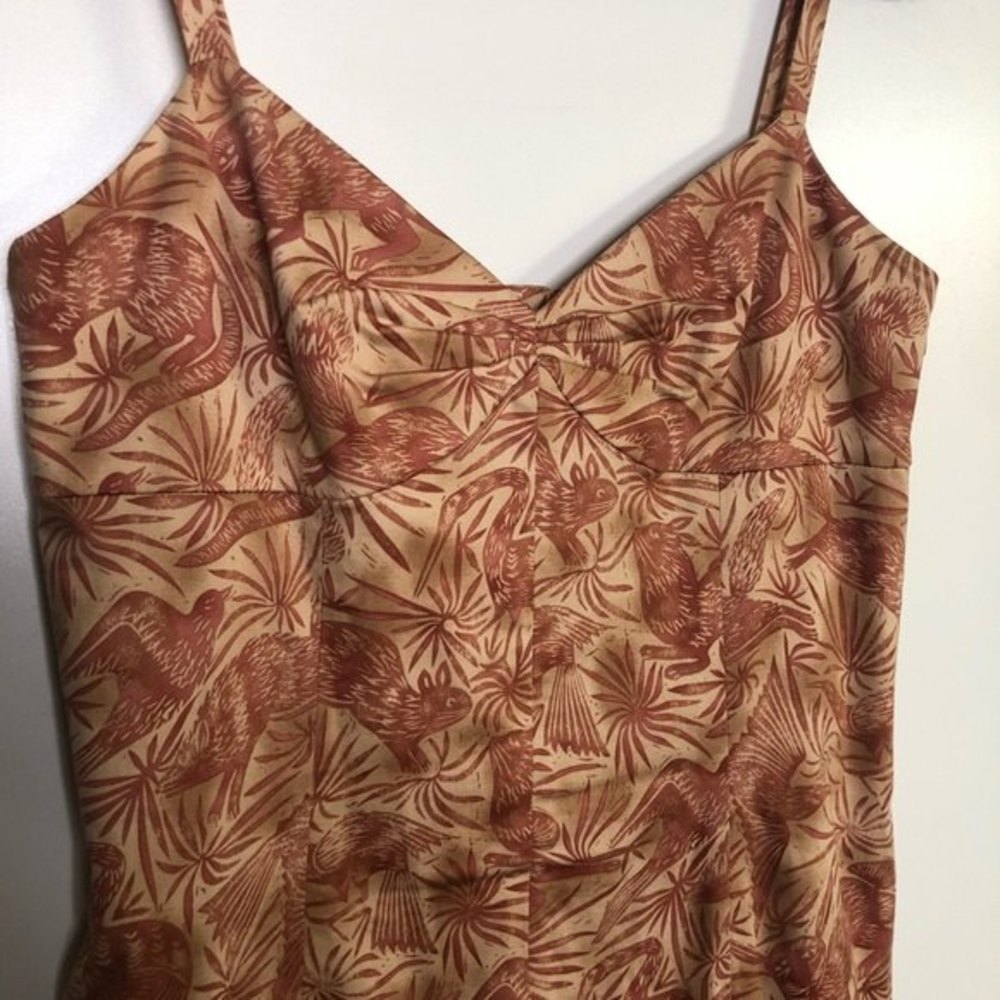 Peruvian Connection Animal Print Abstract Dress S… - image 8